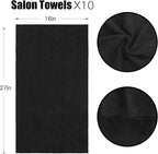 Black Salon Towels, Super Soft and Absorbent Microfiber Hair Towel - Image 2