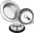 Mudder 3 Pcs Kitchen Sink Drain Strainer and Stopper Stainless Steel Garbage by Mudder