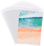 Self Sealing Cellophane Bags Self Adhesive, 8x11 Inch 100 Pcs Clear Resealable by Yotelab
