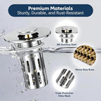 2 Pack Bathroom Sink Drain Strainer, Universal Sink Stopper - Image 4
