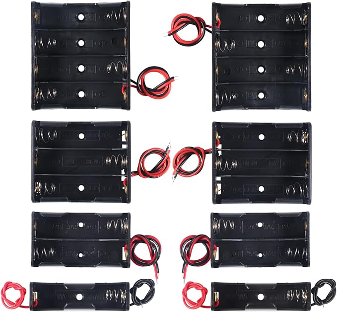 8 PCS AA Battery Holder Bundle by Dorhea