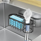 Yazoni 2-in-1 Sponge Holder for Kitchen Sink, Sink Caddy Kitchen Sink Organizer - Image 5