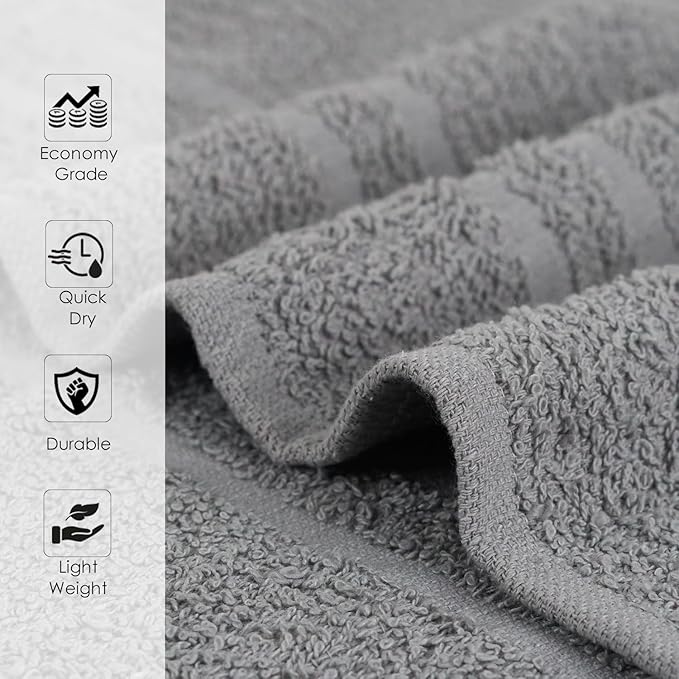Hand Towels - Pack of 40, 16 x 27 Inches, 100% Cotton, Highly Absorbable - Image 6