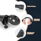 Ravinte Door Stoppers, 12 Pack Black Spring Door Stops - Image 4