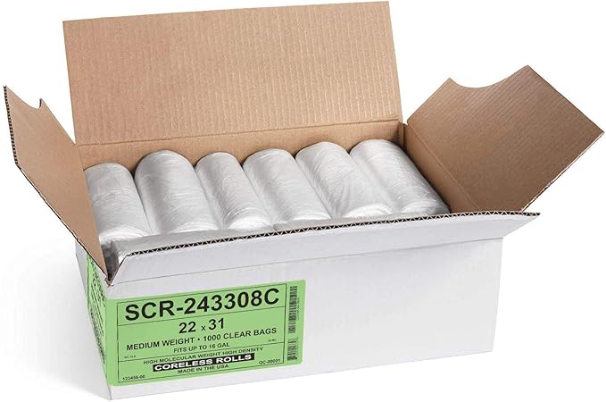 Aluf Plastics SCR-243308C 12-16 Gallon Trash Bags - Image 2