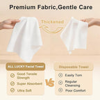 Face Towels, XL Facial Dry Towels 10x12 Inch, Biodegradable Disposable Face - Image 3