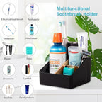 Toothbrush Holder for Bathrooms, 5 Slots Tooth Brush Holder - Image 3