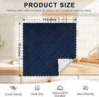 Homaxy 12 Pack Kitchen Cloths Dish Towels, Super Soft and Absorbent Dish Cloths - Image 5