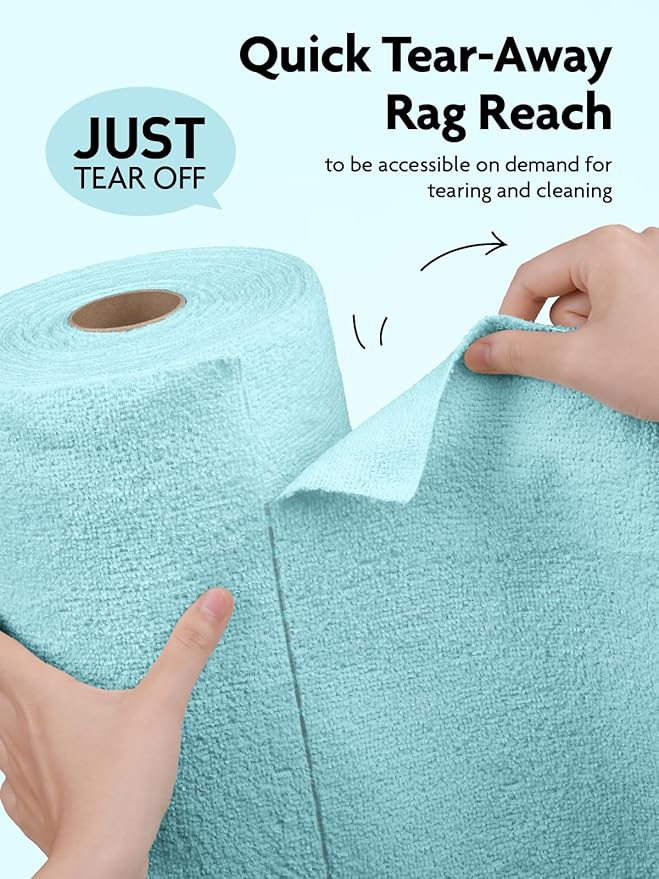 Fantasticlean Microfiber Cleaning Cloth Roll -75 Pack, Tear Away Microfiber - Image 2