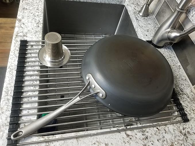 Ahyuan Roll up Dish Drying Rack Over The Sink Kitchen Roll up Sink Drying Rack - Image 5