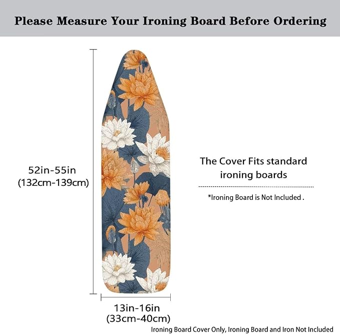 Ironing Board Cover, Standard Size Bell Portable Iron Pad Covers Cushion Wide - Image 5