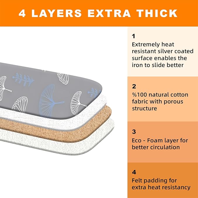 Ironing Board Cover 15x54 Inch- Standard Cotton Cover - Image 4