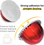 CAPMESSO Aluminum Foils Lids for Vertuo Reusable Pods, Compatible for - Image 5