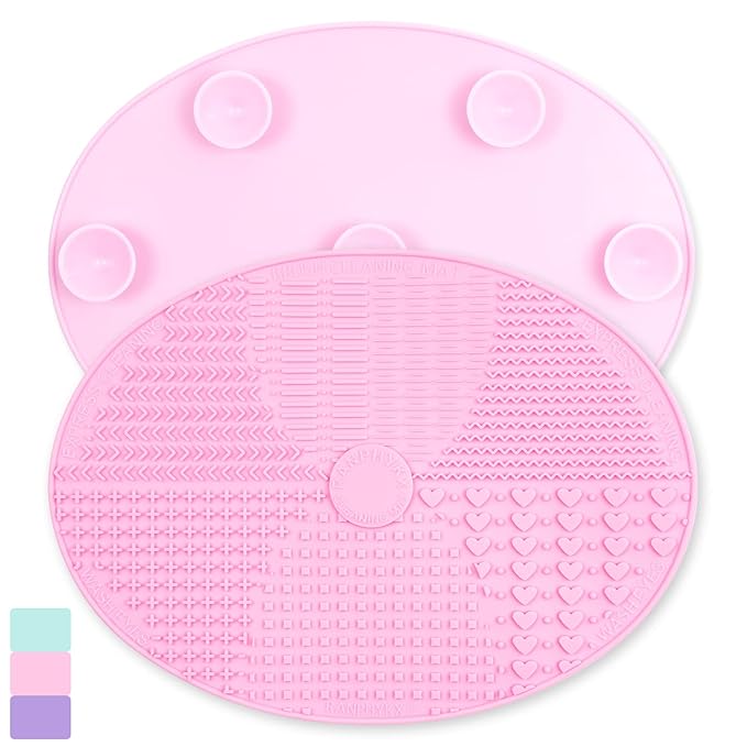 Makeup Brush Cleaner Mat Silicone Brush Cleaning Mat Big Size Make Up Brush by RANPHYKX