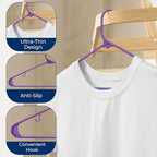 SereneLife Premium 20 Pack Plastic Hangers, Lightweight, Space Saving Clothes - Image 5