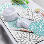 Findosom 2PCS 16" x 24" Dish Drying Mat & 24" x 5.5" Sink Splash Guard - Image 7