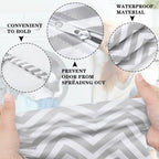 Shappy 2 Pcs Large Travel Laundry Bag Washable Waterproof Wet Dry Large Dirty - Image 3