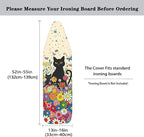 Flower Ironing Board Cover 15x54 Standard Size Black Cat Pattern Ironing Board - Image 5