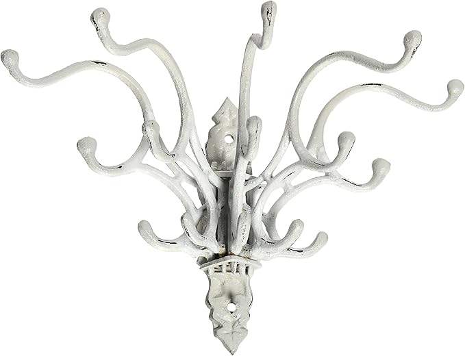 Creative Co-Op Antique Decorative Cast Iron Multi Hook Wall Hanger by CreativeCo-Op