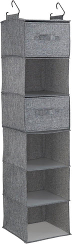 Household Essentials 6 Shelf Hanging Closet Organizer, Hanging Closet Shelf - Image 7