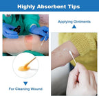 JMU 6 Inch Sterile Cotton Tipped Applicators, Wood Shaft Medical Swabs - Image 5