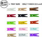 LWR CRAFTS Wooden Mini Clothespins 15 Colors 100 Per Pack 1" 2.5cm - Image 9