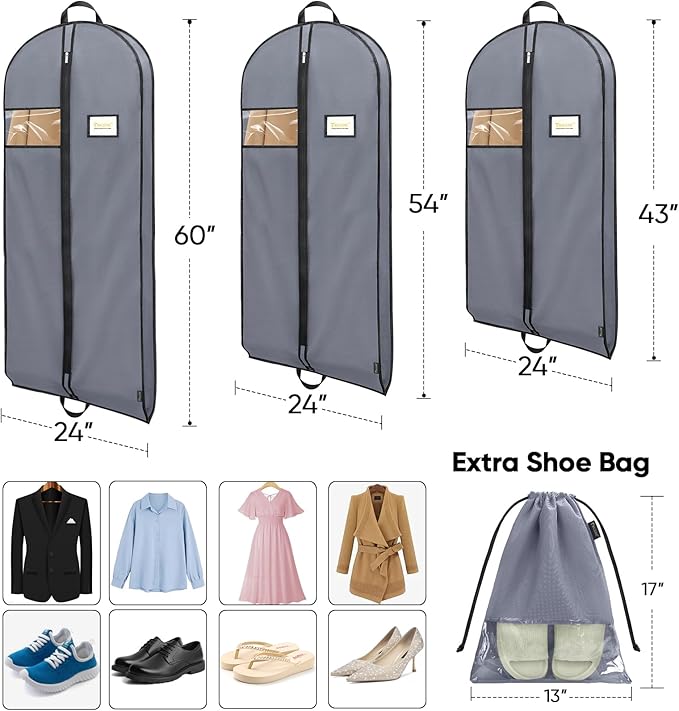BALEINE 1PK Heavy Duty Garment Bag - Image 2