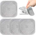4 Pack Shower Drain Hair Catcher, Silicone Hair Stopper by Unknown