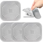 4 Pack Shower Drain Hair Catcher, Silicone Hair Stopper by Unknown