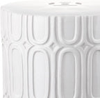 Safavieh Castle Gardens Collection Melody Antique White Glazed Ceramic Garden Stool - Image 3