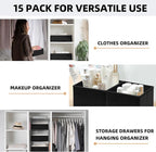 Criusia Closet Drawer Organizer Clothes, 15 Pack Dresser Organizer - Image 5