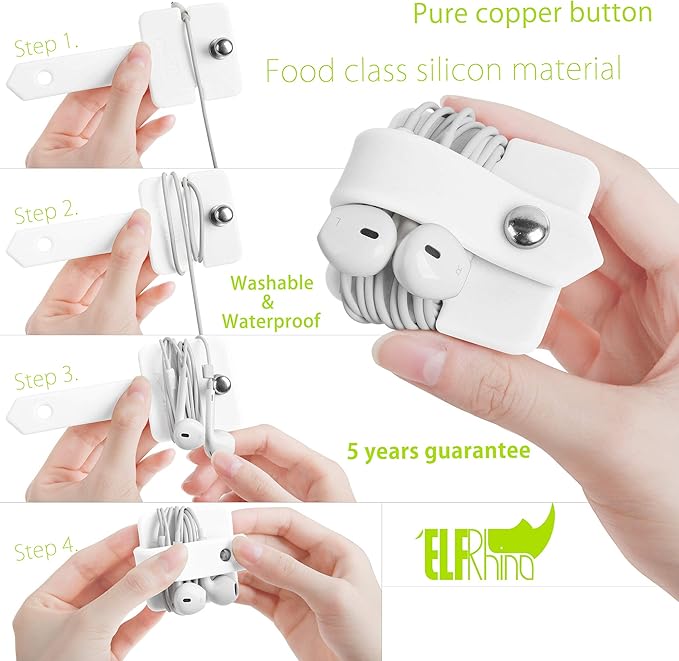 Cord Organizer Earbuds Holder Earphone Wrap Earphones Organizer Headset - Image 6