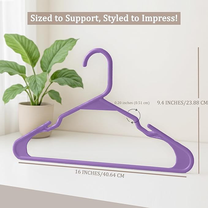 Utopia Home Plastic Hangers 50 Pack - Image 2