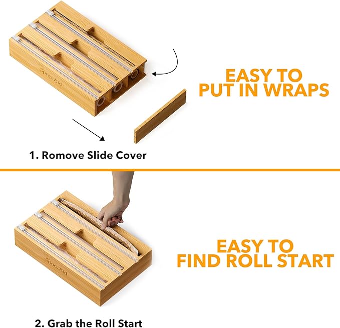 SpaceAid WrapNeat 3 in 1 Wrap Organizer - Image 6