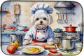 Caroline's Treasures DAC6283DDM Maltese The Chef Dish Drying Mat Absorbent Dish by CarolinesTreasures