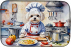Caroline's Treasures DAC6283DDM Maltese The Chef Dish Drying Mat Absorbent Dish by CarolinesTreasures