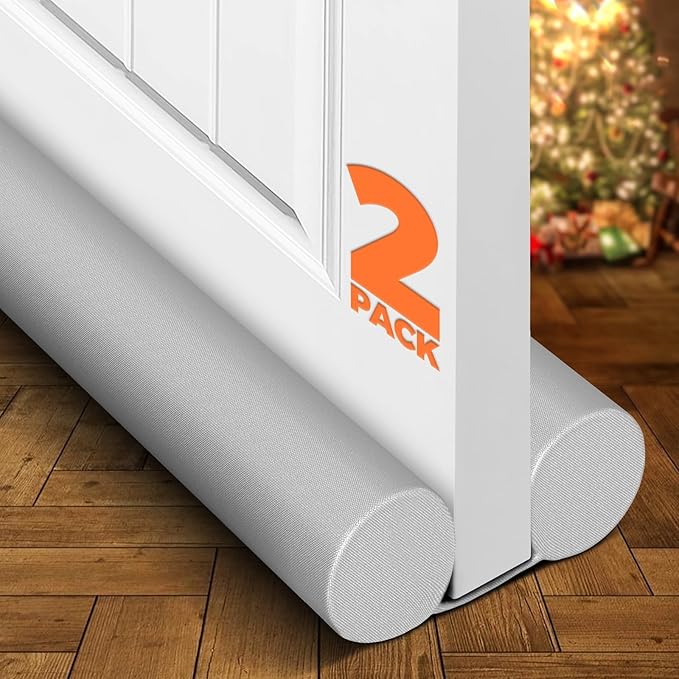 Holikme Door Draft Stopper 2 Pack×36inch, Door Sweep Weather Stripping Noise by Holikme
