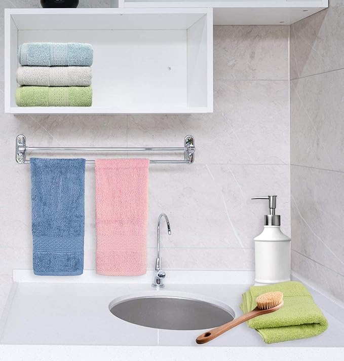 Cleanbear Hand Towel Face Towel Set, 100% Cotton, Size 29" x 13" - Image 8