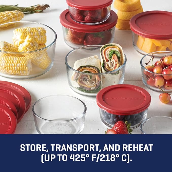 Anchor Hocking 18 Piece Glass Storage Containers - Image 4