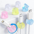 AGPTEK 8 Pack Magnetic Cable Clips, Upgraded 360° Rotatable Cord Holder Clips by AGPTEK