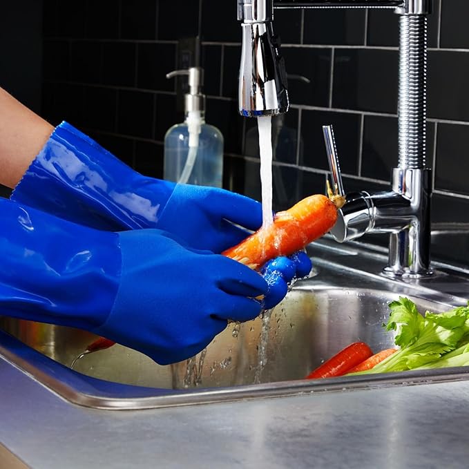 2 Pairs Rubber Household Cleaning Gloves - Image 3