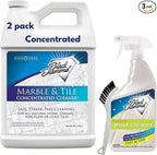 Black Diamond Stoneworks Marble & Tile Cleaner Gallon + Ultimate Grout Cleaner by BlackDiamondStoneworks