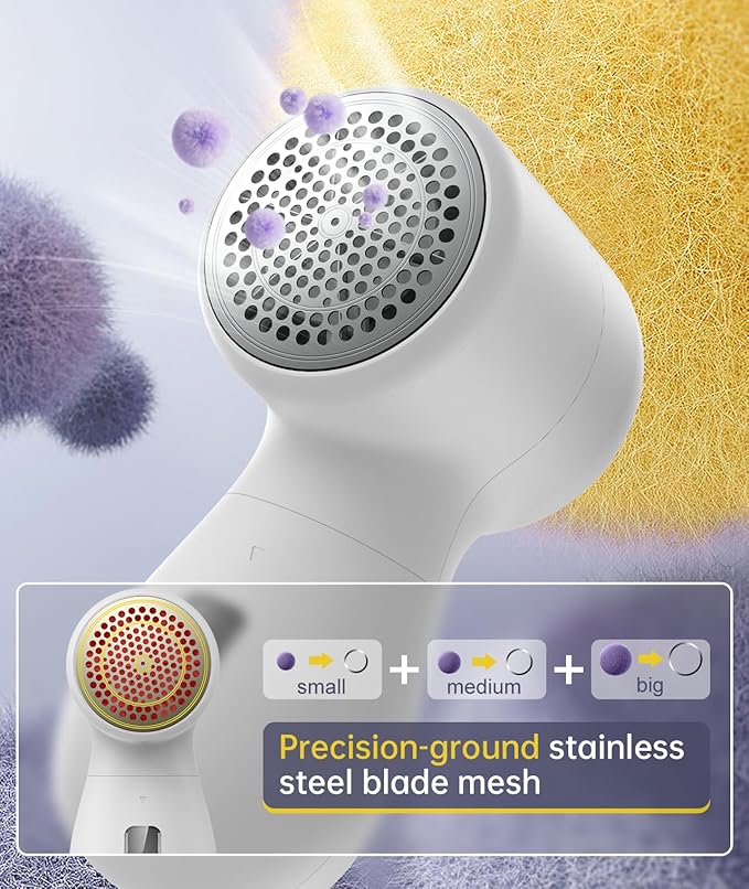 Rechargeable Fabric Shaver Lint Remover, Sweater Shaver - Image 3