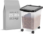 IRIS USA Airtight Dog Food Storage Container, WeatherPro, Removable Wheels - Image 2