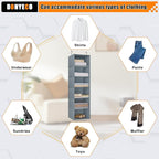 Hanging Closet Organizer and Storage 6-Shelf, Easy Mount Foldable Hanging - Image 8
