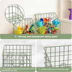 2 PackBath Toy Organizer, Wall Mounted Shower Storage Basket - Image 5
