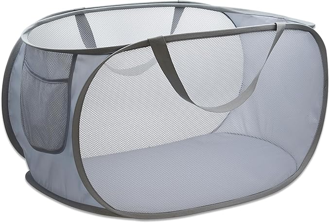 Pop Up Laundry Hamper, Collapsible Horizontal Baskets by TEGOOL