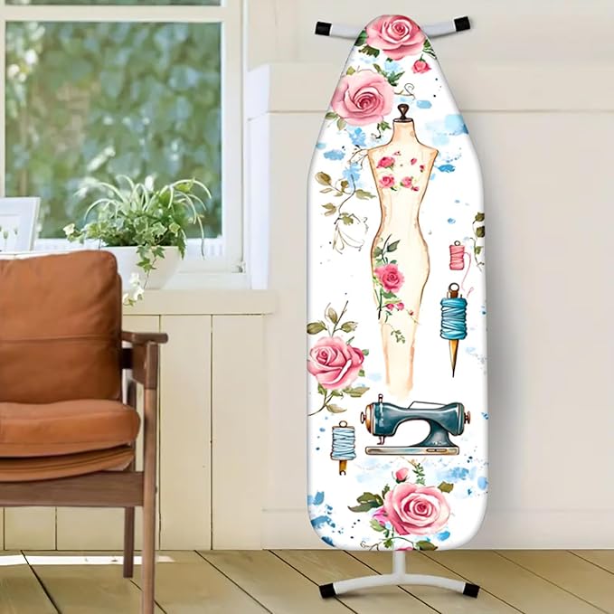 Nuxovilar Sewing Mannequin & Floral Pattern Ironing Board Cover, 15×54 inch - Image 2