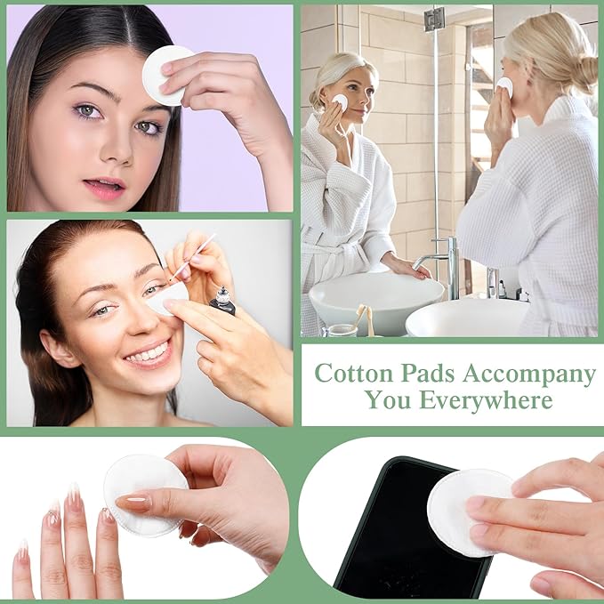 Maxcheck 600 Pcs Cotton Rounds Bulk Exfoliating Rounds - Image 6