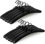 TOPIA HANGER Padded Hangers for Women Clothing, 17-inch Satin Hangers 10 Pack by TOPIAHANGER
